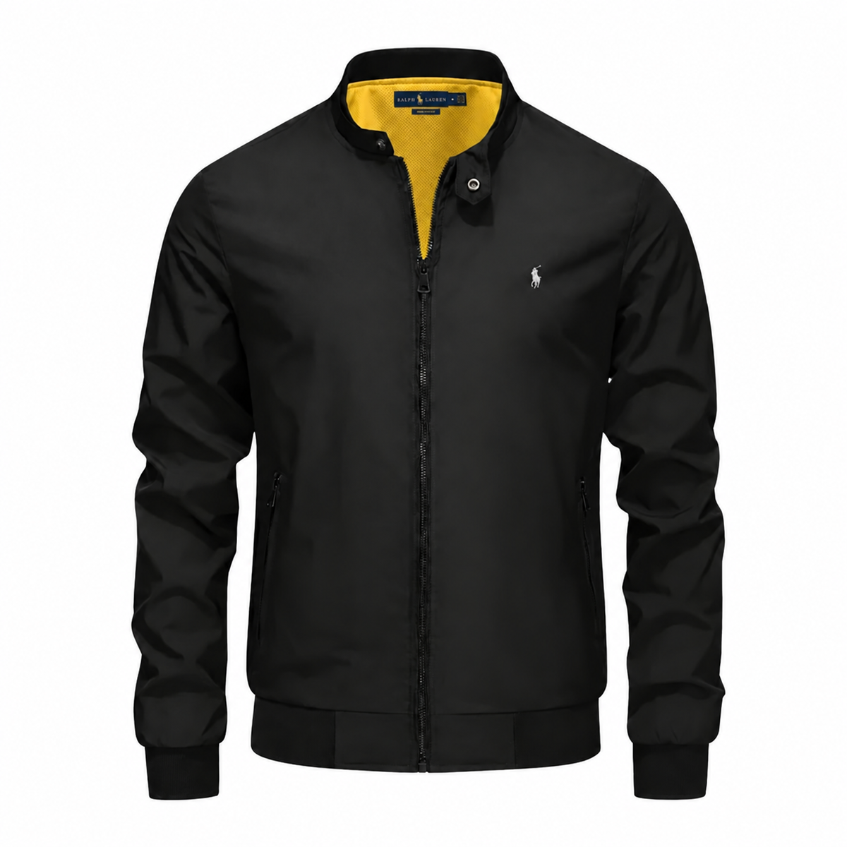 Stand-Collar Zip Jacket