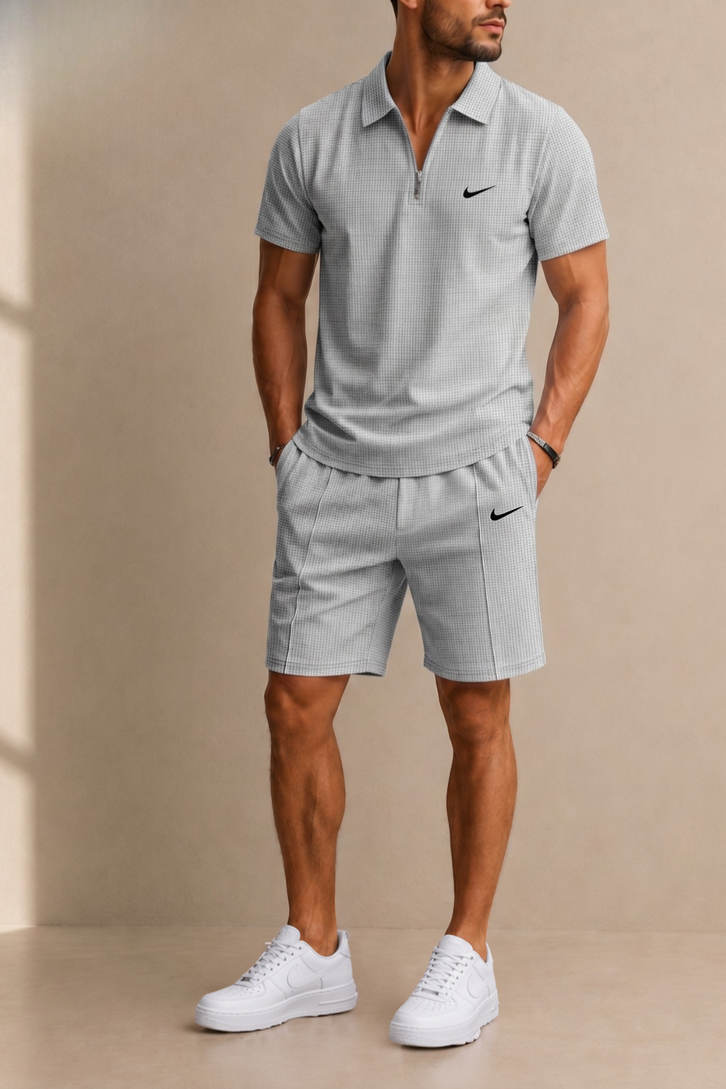 Aero-Grid Quarter-Zip Set — LIQUIDATION PRICE