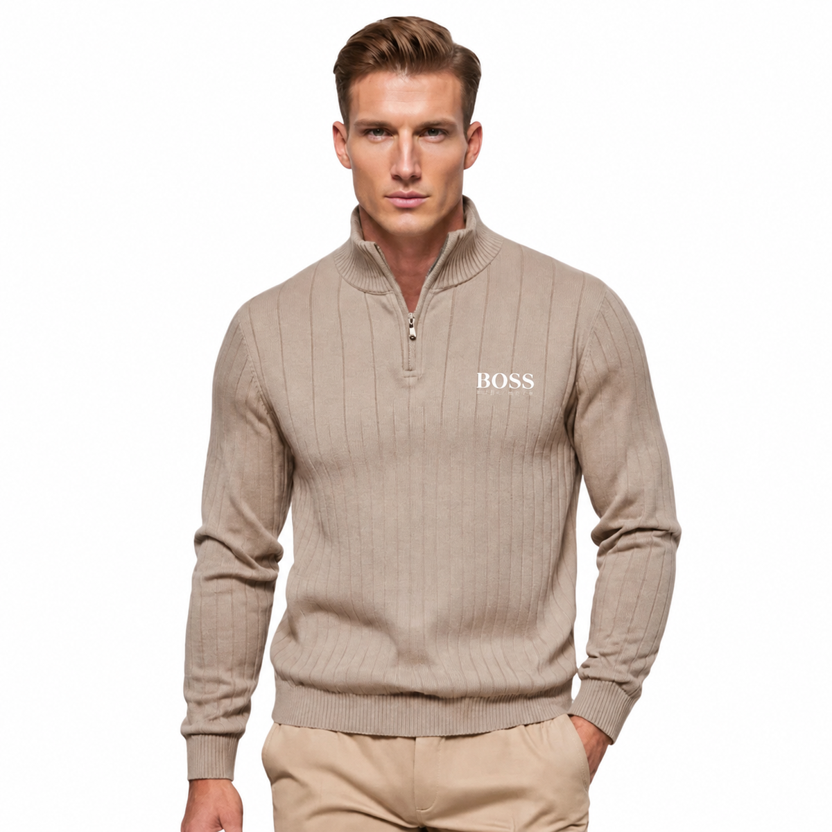 Classic Quarter-Zip Sweater