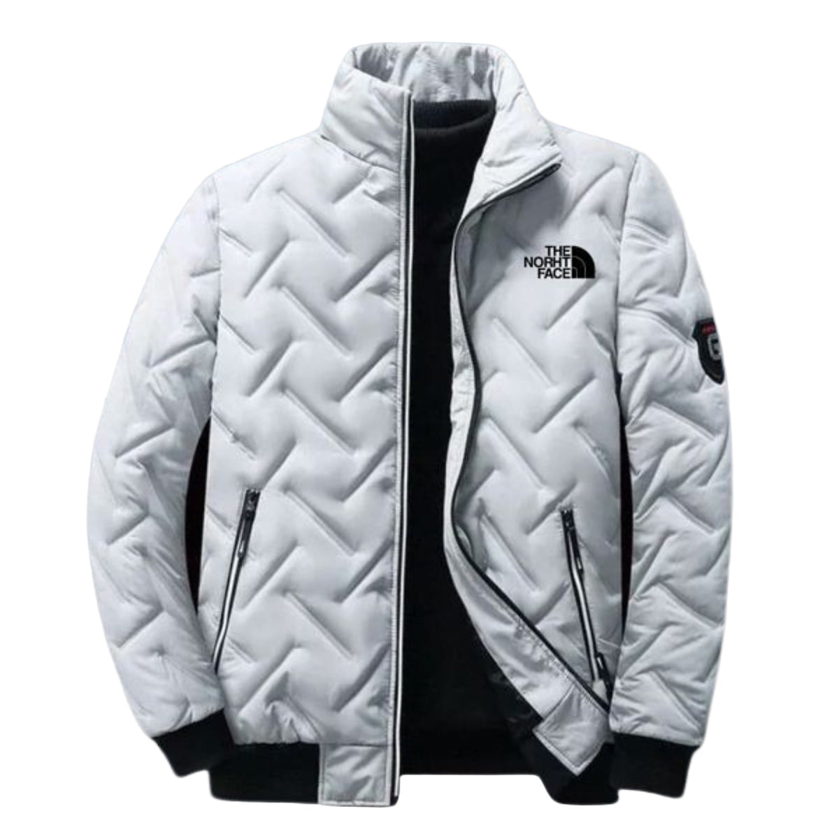 Men's Quilted Stand-Collar Jacket