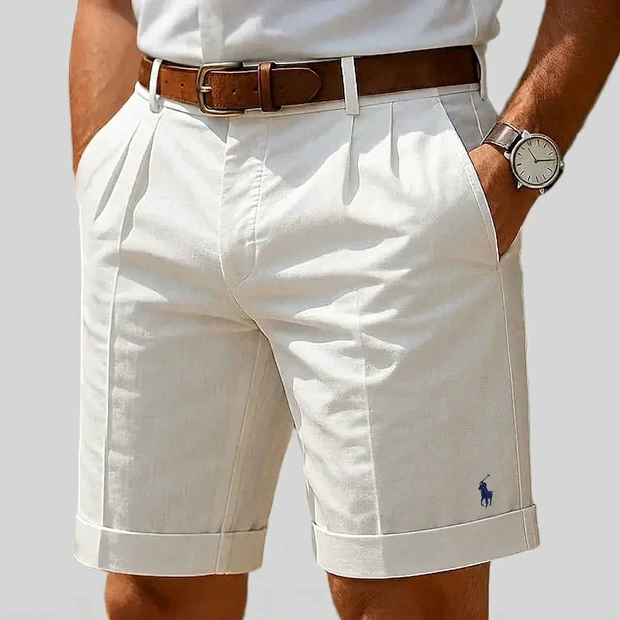 Men's Pleated Tailored Shorts — LIQUIDATION PRICE