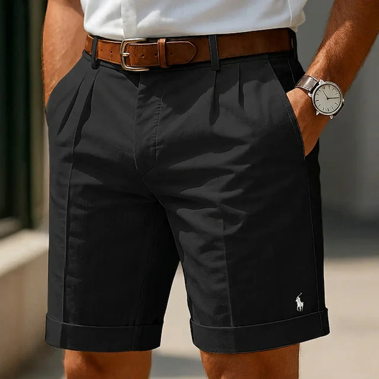 Men's Pleated Tailored Shorts — LIQUIDATION PRICE