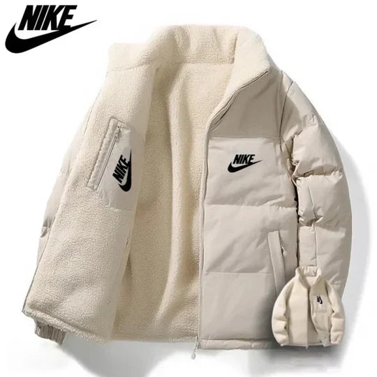 Men's Reversible Fleece-Lined Puffer Jacket