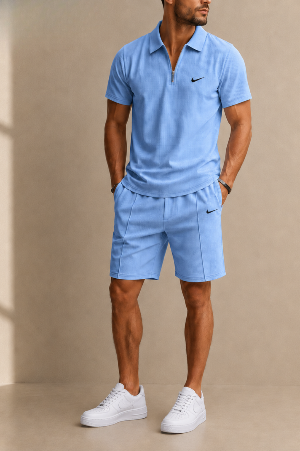 Aero-Grid Quarter-Zip Set  — LIQUIDATION PRICE