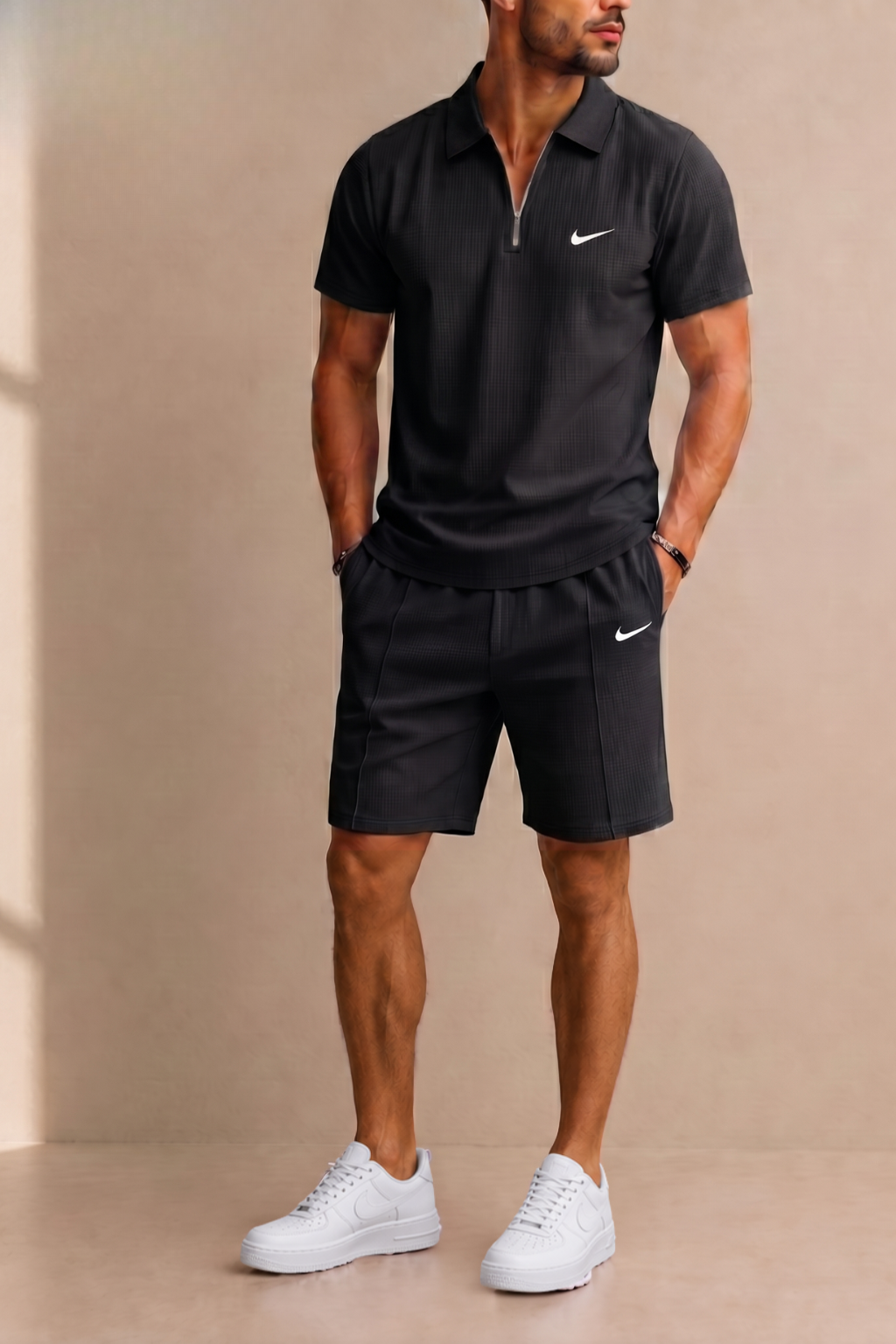 Aero-Grid Quarter-Zip Set  — LIQUIDATION PRICE
