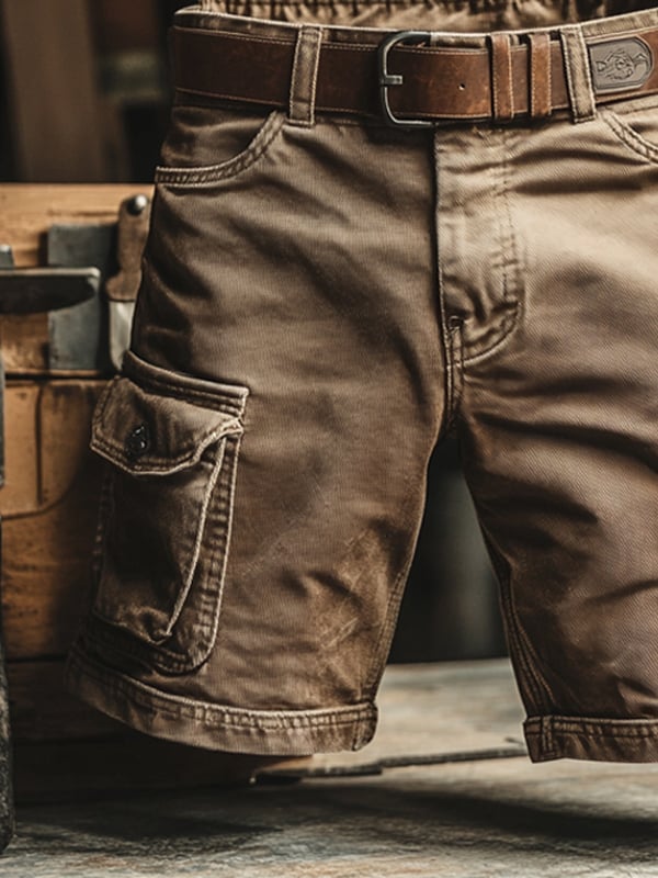 Short Cargo Retro with Multiple Pockets — LIQUIDATION PRICE