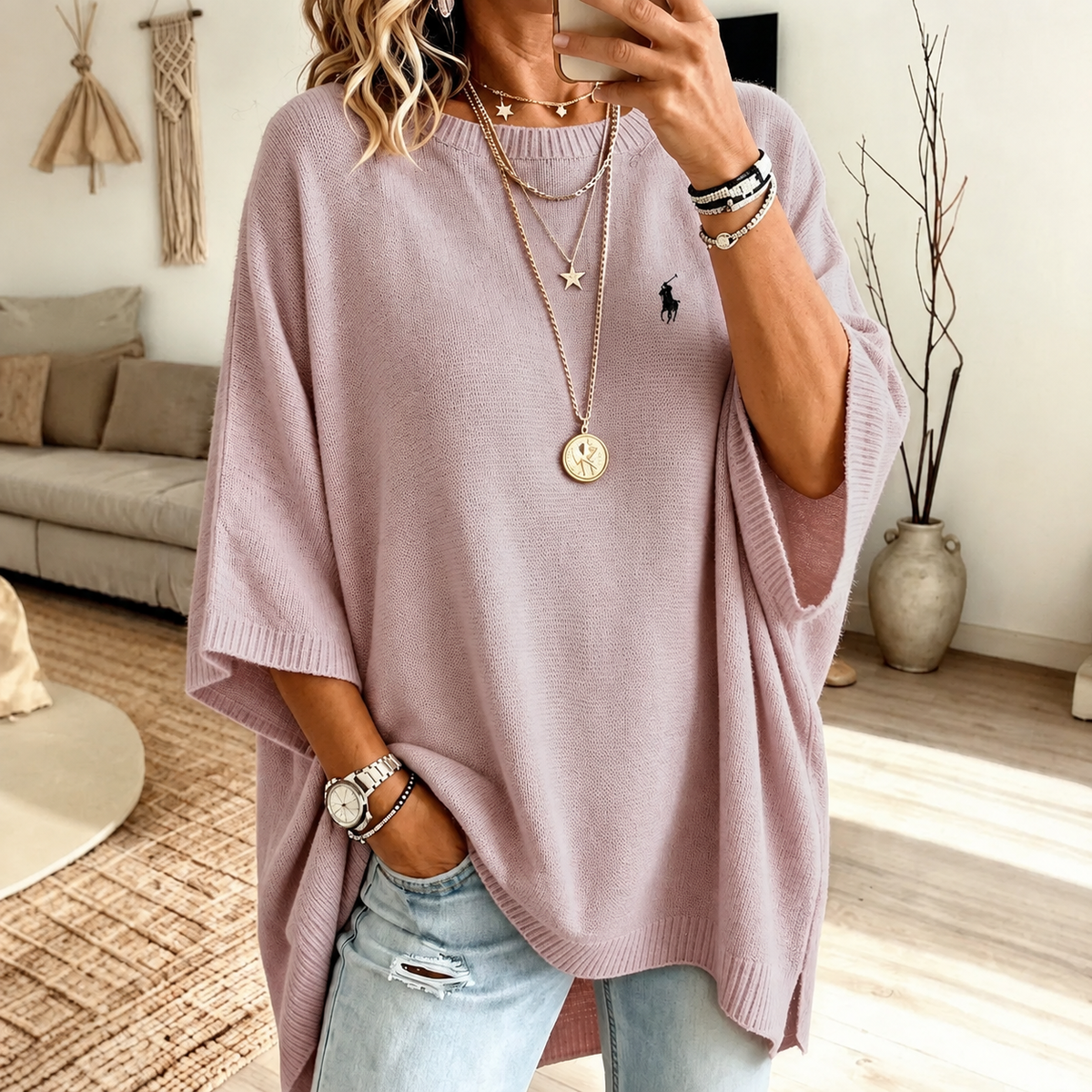 Women's Casual Oversized Knit Top
