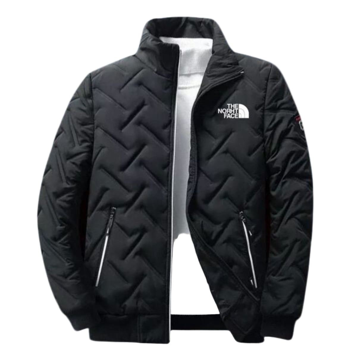 Men's Quilted Stand-Collar Jacket